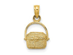 FJC Finejewelers 10 kt Yellow Gold 2-D Nantucket Basket Charm 10 x 9 mm