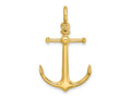 FJC Finejewelers 10 kt Yellow Gold 3-D Anchor with Shackle Bail Charm 34 x 20 mm