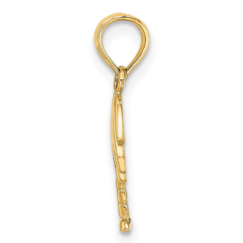 FJC Finejewelers 10 kt Yellow Gold Charleston Palm Tree Charm 12 x 10 mm
