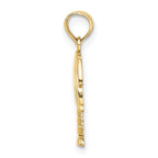 FJC Finejewelers 10 kt Yellow Gold Charleston Palm Tree Charm 14 x 12 mm