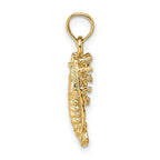 FJC Finejewelers 10 kt Yellow Gold Florida Lobster with Out Claws Charm 14 x 8 mm