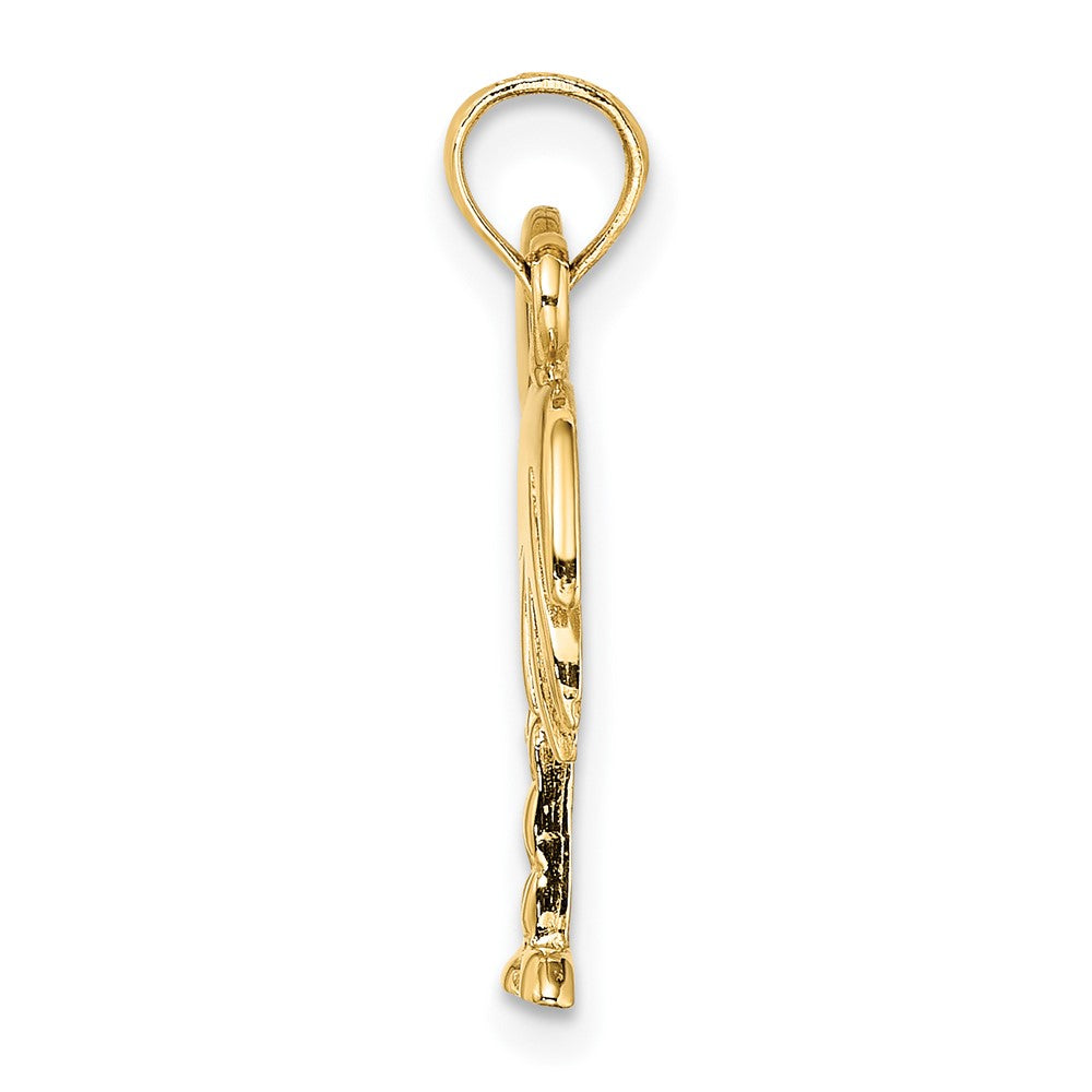 FJC Finejewelers 10 kt Yellow Gold Polished Charleston Palm Tree Charm 17 x 12 mm