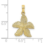 FJC Finejewelers 10 kt Yellow Gold Beaded Starfish Charm 18 x 12 mm