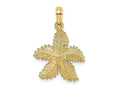 FJC Finejewelers 10 kt Yellow Gold Beaded Starfish Charm 18 x 12 mm