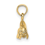 FJC Finejewelers 10 kt Yellow Gold 3-D Polished Swimming Manatee Charm 6 x 19 mm