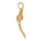 FJC Finejewelers 10 kt Yellow Gold 3-D Polished BLUE MARLIN Charm 34 x 12 mm