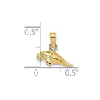 FJC Finejewelers 10 kt Yellow Gold 3-D Polished Mini Manatee Charm 5 x 12 mm
