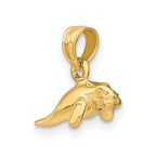 FJC Finejewelers 10 kt Yellow Gold 3-D Polished Mini Manatee Charm 5 x 12 mm