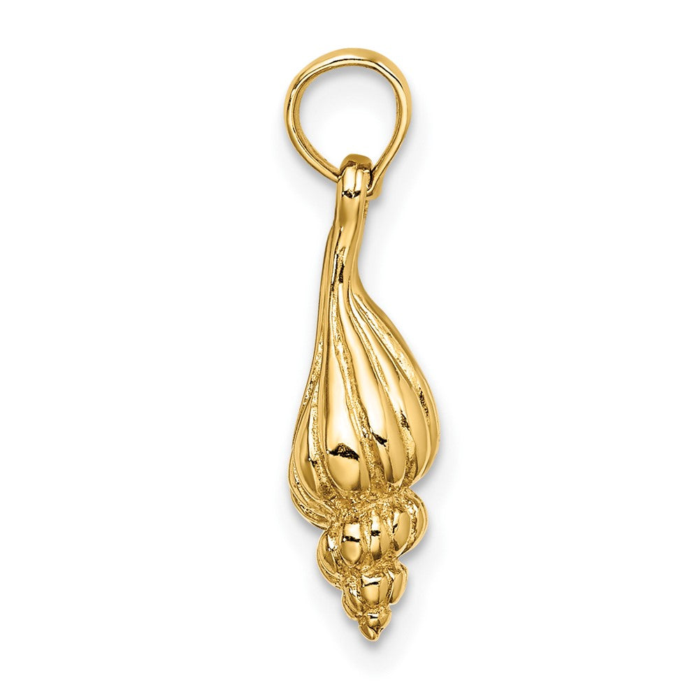 FJC Finejewelers 10 kt Yellow Gold 3-D Mini Precious Wentletrap Shell Charm 14 x 8 mm