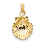 FJC Finejewelers 10 kt Yellow Gold Polished Scallop Shell Charm 13 x 12 mm