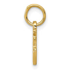 FJC Finejewelers 10 kt Yellow Gold Chinese Symbol "Good Luck" Charm 15 x 10 mm