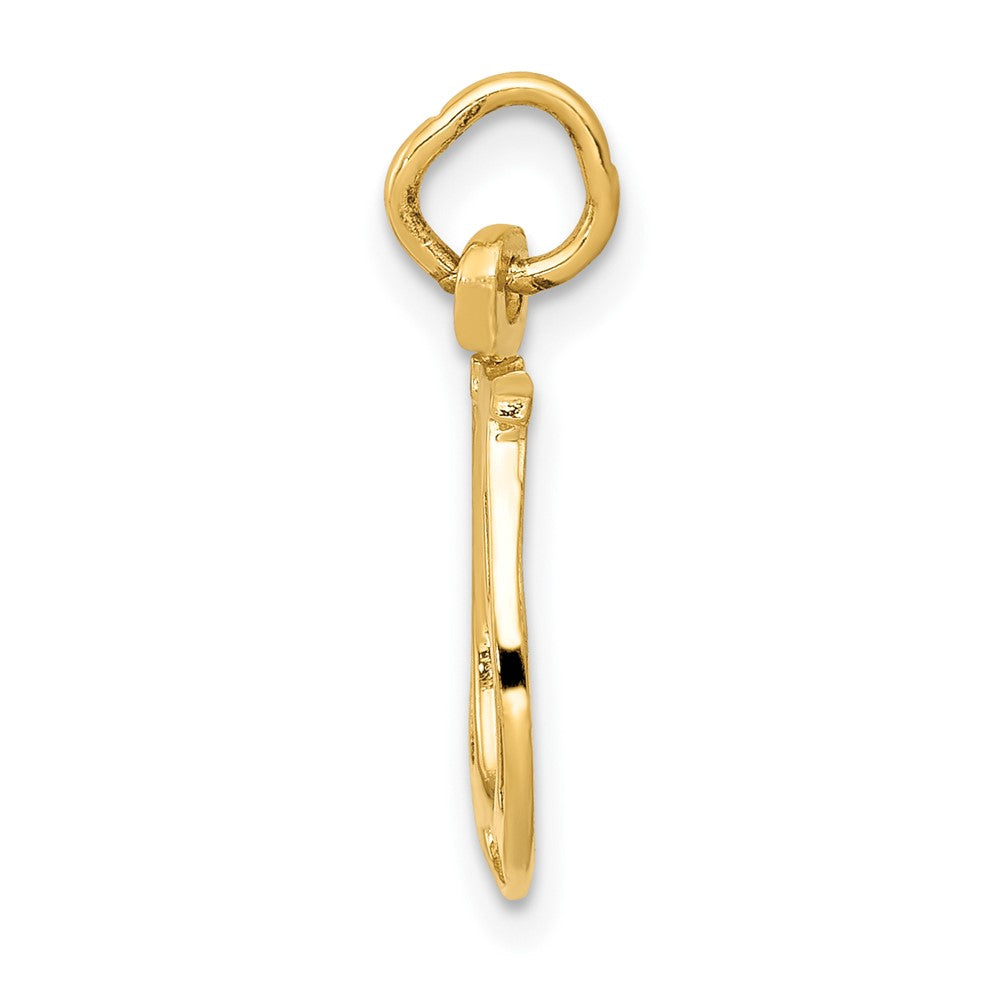 FJC Finejewelers 10 kt Yellow Gold Solid Polished Horseshoe Charm 20 x 10 mm