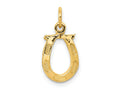 FJC Finejewelers 10 kt Yellow Gold Solid Polished Horseshoe Charm 20 x 10 mm