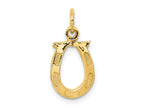 FJC Finejewelers 10 kt Yellow Gold Solid Polished Horseshoe Charm 20 x 10 mm