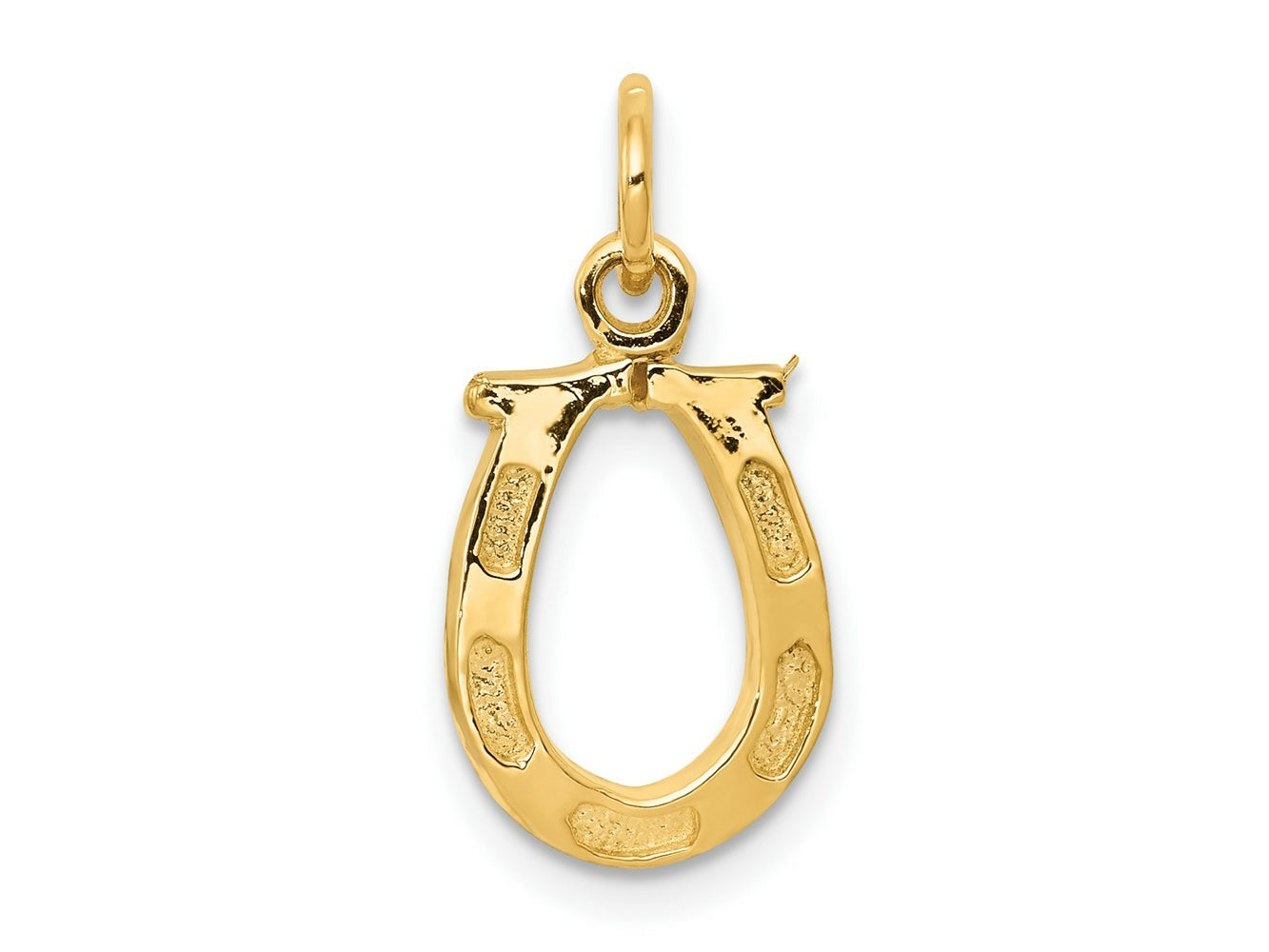 FJC Finejewelers 10 kt Yellow Gold Solid Polished Horseshoe Charm 20 x 10 mm