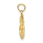 FJC Finejewelers 10 kt Yellow Gold Polished Star Of David Charm 18 x 11 mm
