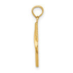FJC Finejewelers 10 kt Yellow Gold Polished W/ Banner Cross Charm 17 x 12 mm