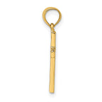 FJC Finejewelers 10 kt Yellow Gold Polished and Engraved Cross W/ Heart Center Charm 16 mm