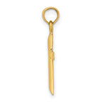 FJC Finejewelers 10 kt Yellow Gold Polished Cross Charm 15 mm