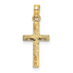FJC Finejewelers 10 kt Yellow Gold Polished Cross Charm 15 mm