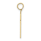 FJC Finejewelers 10 kt Yellow Gold Polished Small Cross Charm 21 x 10 mm