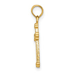 FJC Finejewelers 10 kt Yellow Gold Polished Beaded Cross 15 x 10 mm