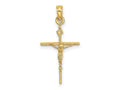 FJC Finejewelers 10 kt Yellow Gold INRI Crucifix Charm 25 x 12 mm