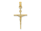 FJC Finejewelers 10 kt Yellow Gold INRI Crucifix Charm 25 x 12 mm