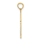 FJC Finejewelers 10 kt Yellow Gold Polished Cross Charm 23 x 12 mm
