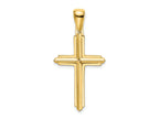 FJC Finejewelers 10 kt Yellow Gold Polished Cross Charm 35 mm