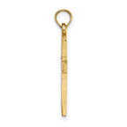 FJC Finejewelers 10 kt Yellow Gold Polished and Cut-Out Cross Charm 19 mm