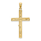 FJC Finejewelers 10 kt Yellow Gold Crucifix Charm 40 x 21 mm