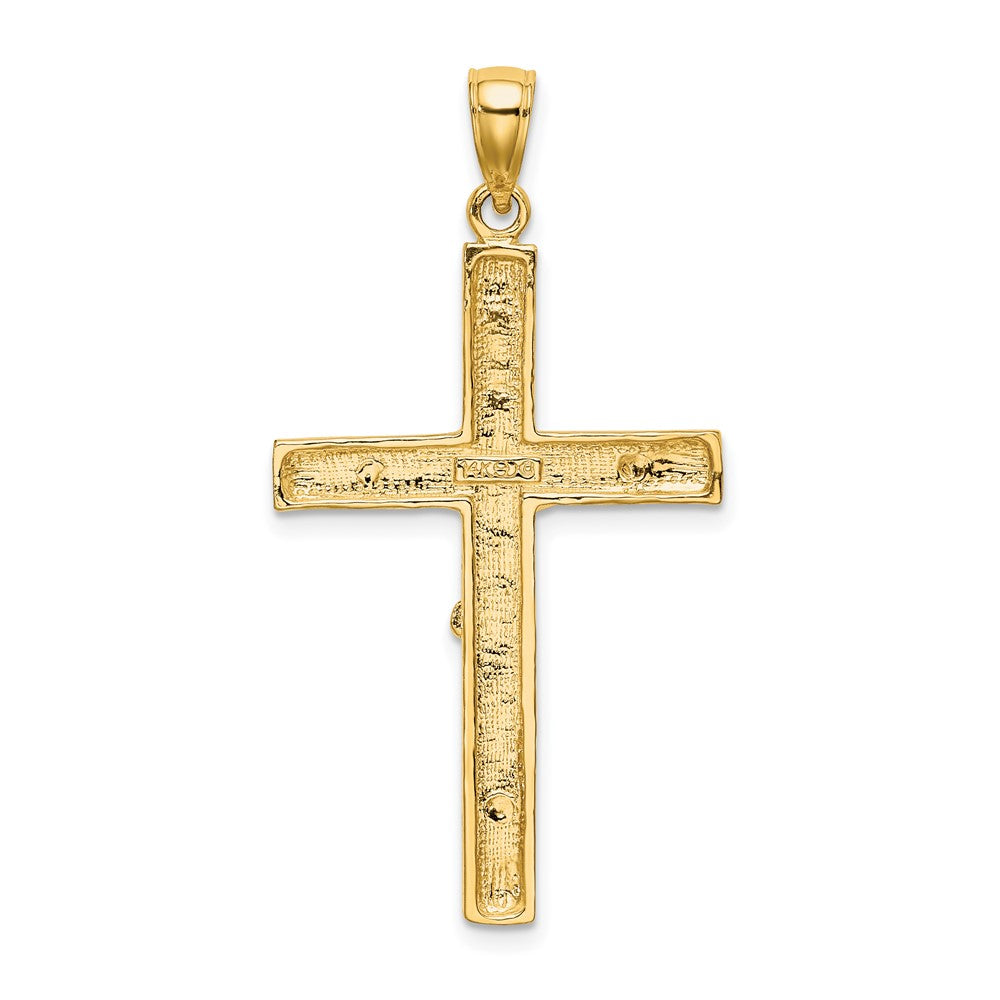 FJC Finejewelers 10 kt Yellow Gold Crucifix Charm 40 x 21 mm