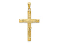 FJC Finejewelers 10 kt Yellow Gold Crucifix Charm 40 x 21 mm