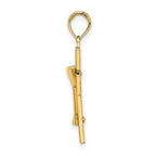 FJC Finejewelers 10 kt Yellow Gold Polished Cross W/ Communion Cup Charm 25 x 14 mm