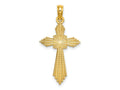 FJC Finejewelers 10 kt Yellow Gold with Pointed Ends Fancy Cross Charm 24 mm