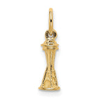 FJC Finejewelers 10 kt Yellow Gold Solid Polished 3-D Space Needle Charm 16 x 5 mm