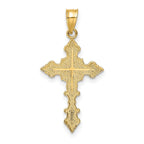 FJC Finejewelers 10 kt Yellow Gold Crucifix W/ Fancy Edges Charm 27 x 14 mm