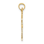 FJC Finejewelers 10 kt Yellow Gold Gymnastics Charm 22 x 6 mm