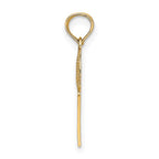 FJC Finejewelers 10 kt Yellow Gold #1 Basketball with Hoop Charm 15 x 15 mm