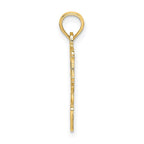 FJC Finejewelers 10 kt Yellow Gold #1 NANA in Heart Charm 20 x 17 mm