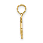 FJC Finejewelers 10 kt Yellow Gold Polished GRADUATE Under Cap Charm 13 x 21 mm