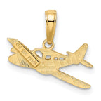FJC Finejewelers 10 kt Yellow Gold Cessna Plane Charm 12 x 19 mm