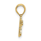 FJC Finejewelers 10 kt Yellow Gold PUERTO RICAN PRINCESS Charm 10 x 32 mm