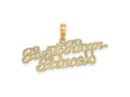 FJC Finejewelers 10 kt Yellow Gold PUERTO RICAN PRINCESS Charm 10 x 32 mm