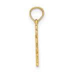 FJC Finejewelers 10 kt Yellow Gold VIRGO Zodiac Charm 17 x 13 mm