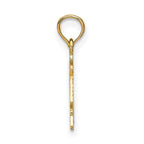 FJC Finejewelers 10 kt Yellow Gold LIBRA Zodiac Charm 18 x 15 mm
