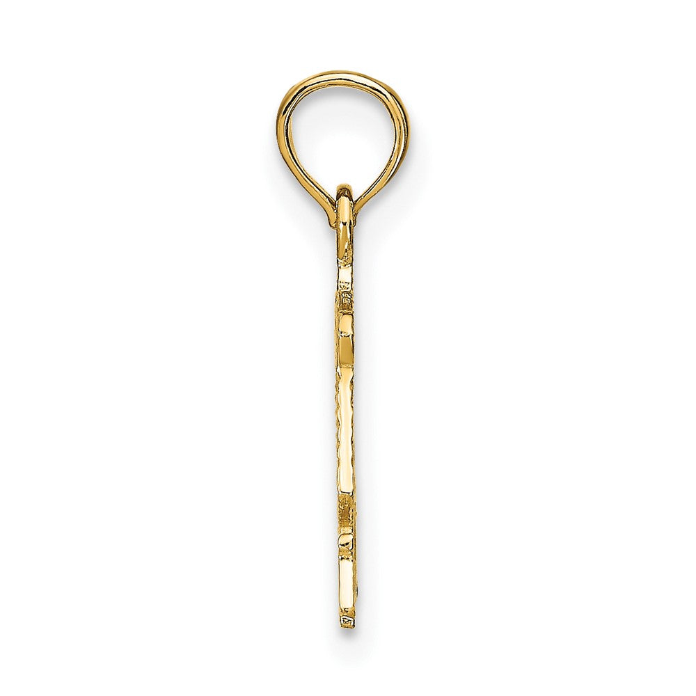FJC Finejewelers 10 kt Yellow Gold LIBRA Zodiac Charm 18 x 15 mm