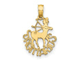 FJC Finejewelers 10 kt Yellow Gold SAGITTARIUS Zodiac Charm 20 x 13 mm