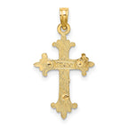 FJC Finejewelers 10 kt Two Tone Gold Two-Tone Crucifix Charm 25 x 15 mm
